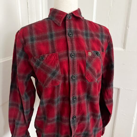 Coleman Red & Black Plaid Flannel Men's M - Picture 5 of 6